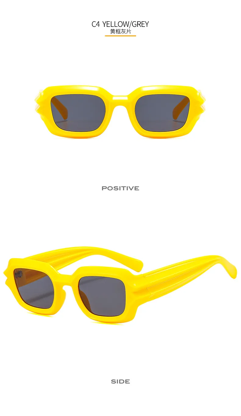 Personalized Box Sunglasses Summer New Cyber Celebrity Fashion Sunglasses Corrugated Hip Hop Sunglasses 2206 display picture 10