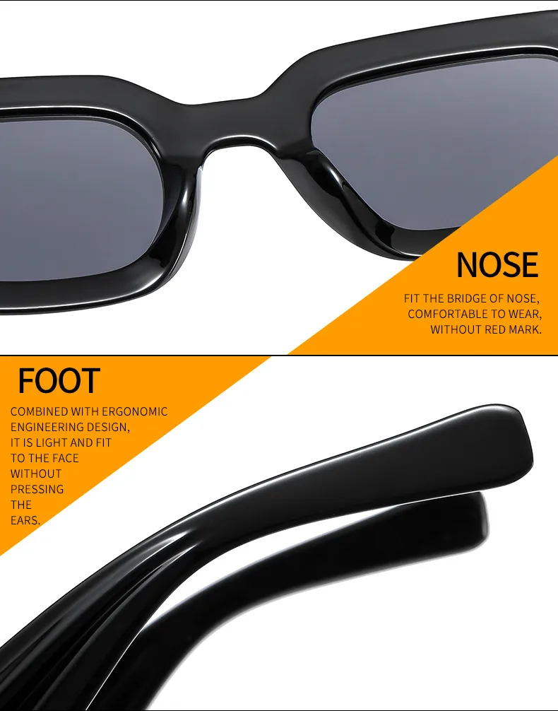 Personalized Box Sunglasses Summer New Cyber Celebrity Fashion Sunglasses Corrugated Hip Hop Sunglasses 2206 display picture 14