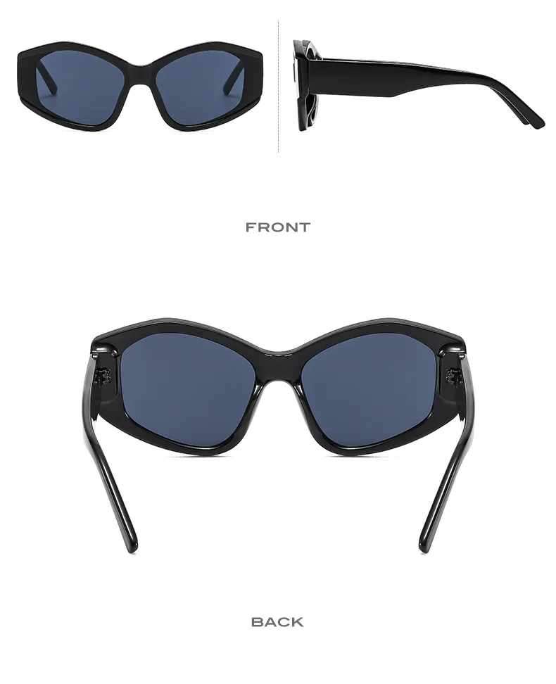 New Irregular  Color Matching Modern Sunglasses Fashion Design Women Sunglasses 5641 display picture 9
