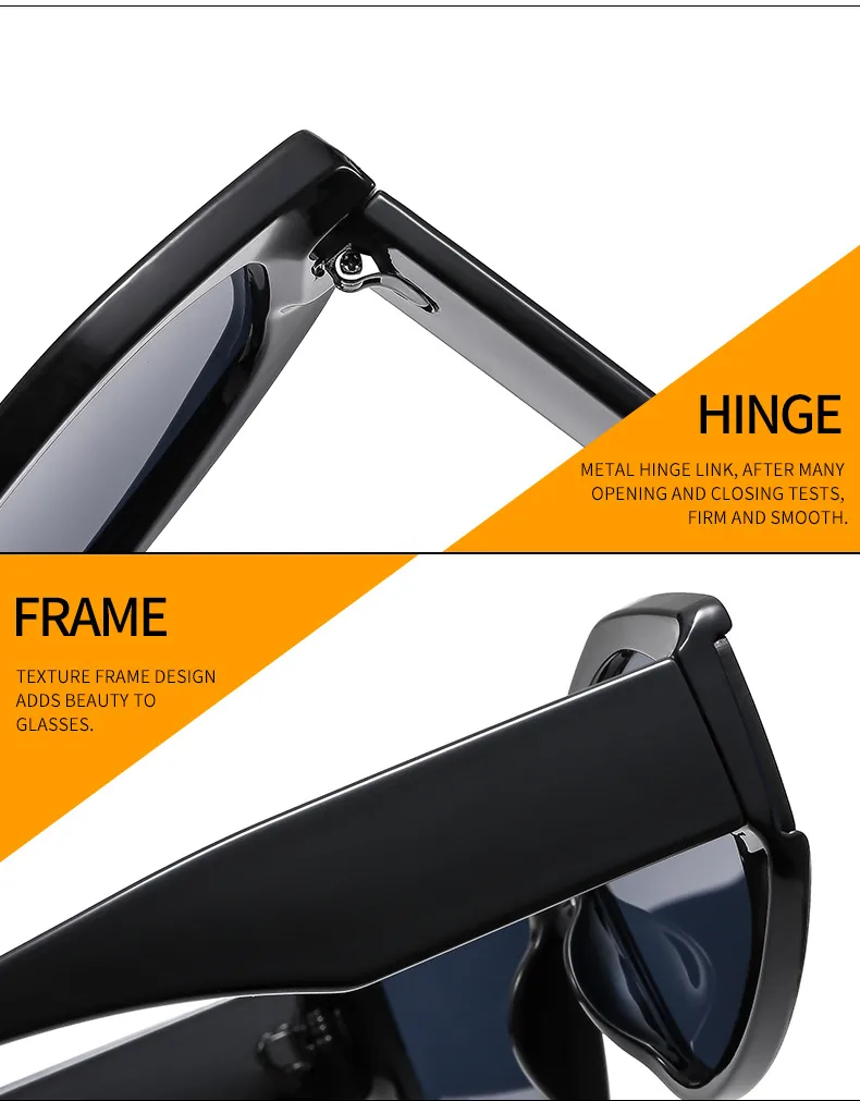 New Irregular  Color Matching Modern Sunglasses Fashion Design Women Sunglasses 5641 display picture 17