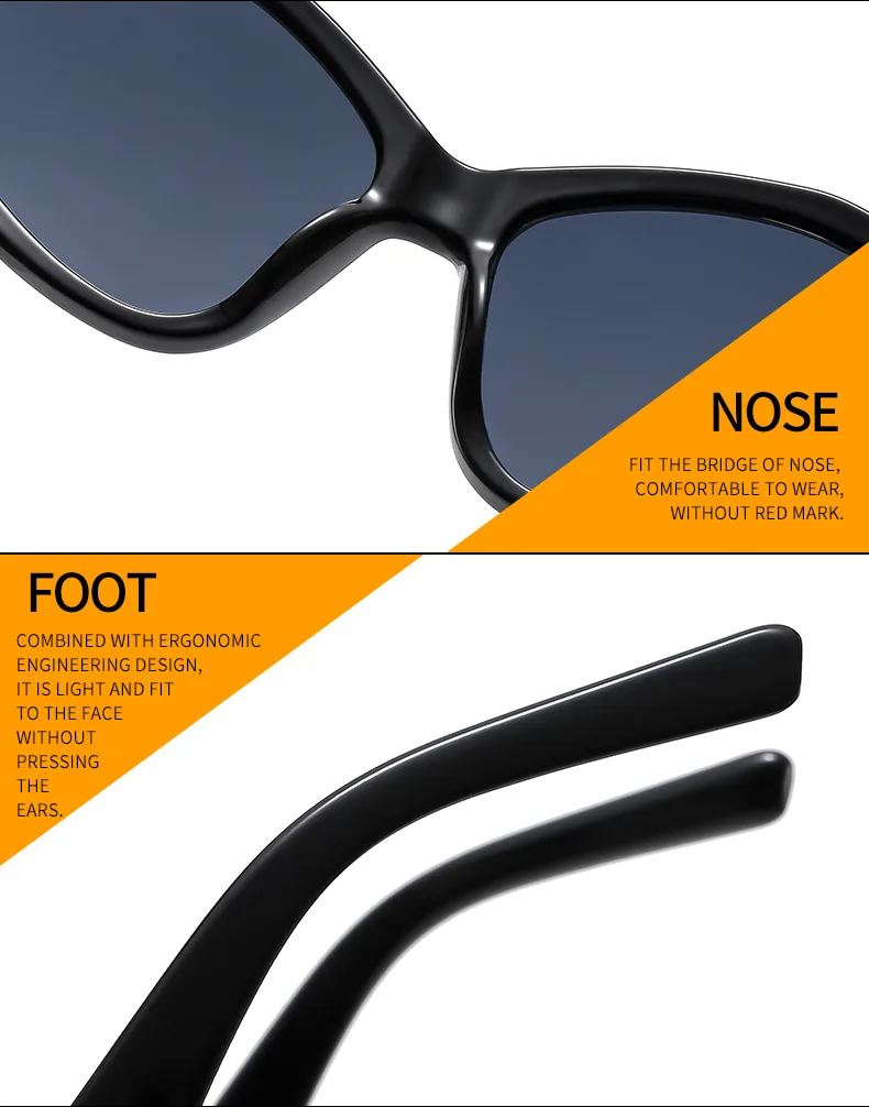 New Irregular  Color Matching Modern Sunglasses Fashion Design Women Sunglasses 5641 display picture 18