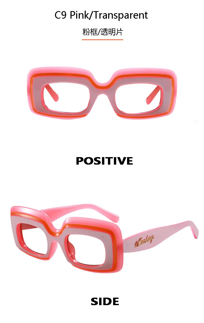 New  Fashion Sunglasses Men's And Women's  Large-frame Square Sunglasses Cool Tide High-value Glasses Frame M6216 display picture 16