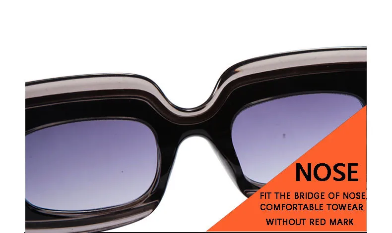 New  Fashion Sunglasses Men's And Women's  Large-frame Square Sunglasses Cool Tide High-value Glasses Frame M6216 display picture 22