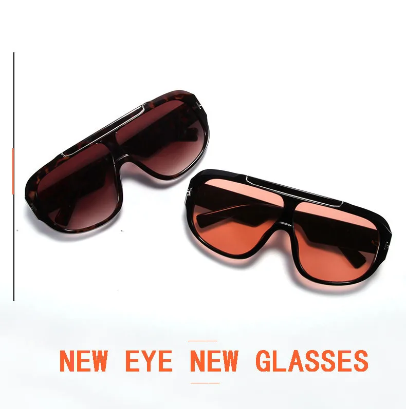 New  Trend Large Frame Goggles  Fashion Sunglasses Men's Anti-ultraviolet Sunglasses Women T22113 display picture 1