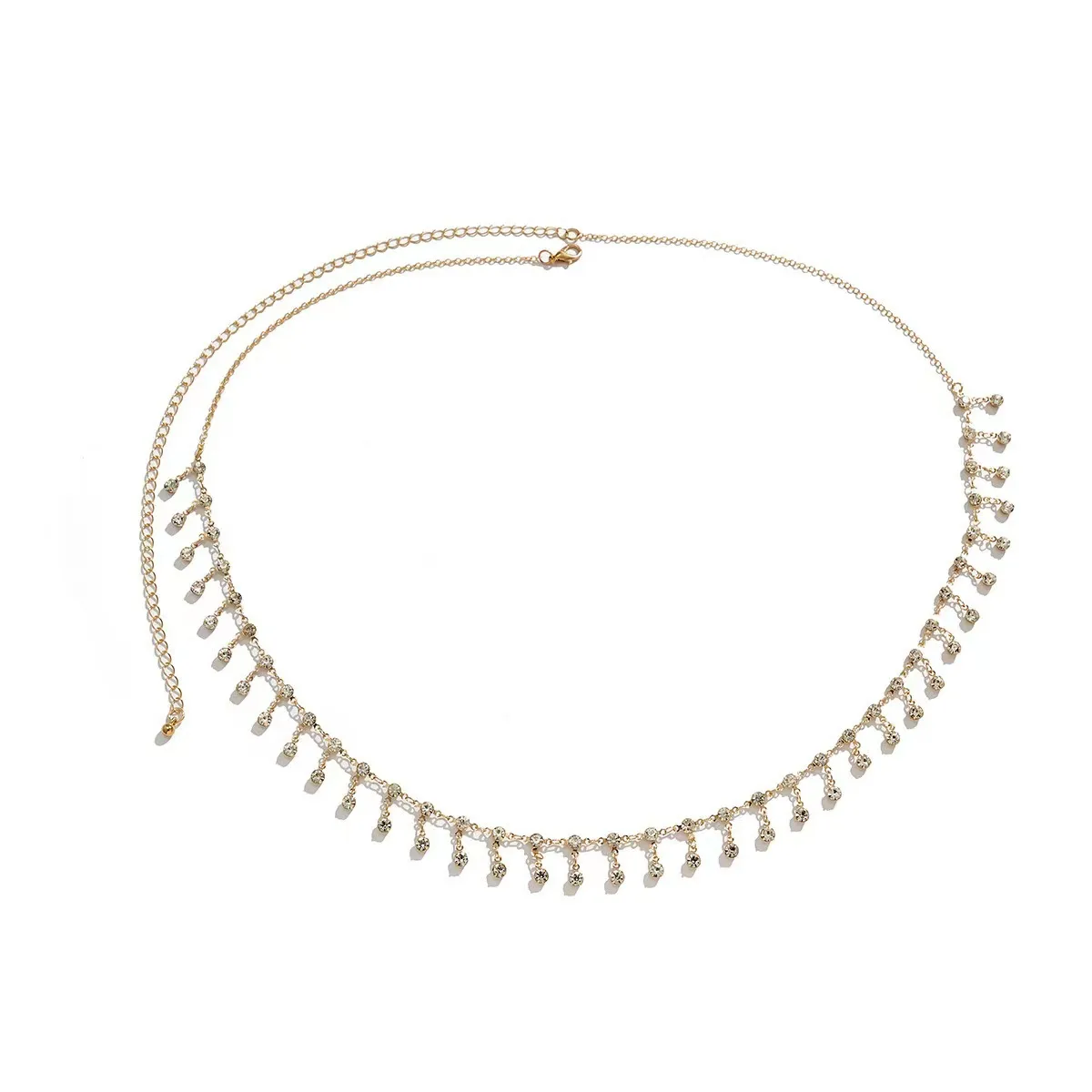 Jewelry Bikini Rhinestone Chain Waist Decoration Multi-layer Body Chain Star Rhinestone Tassel Waist Chain Women display picture 18