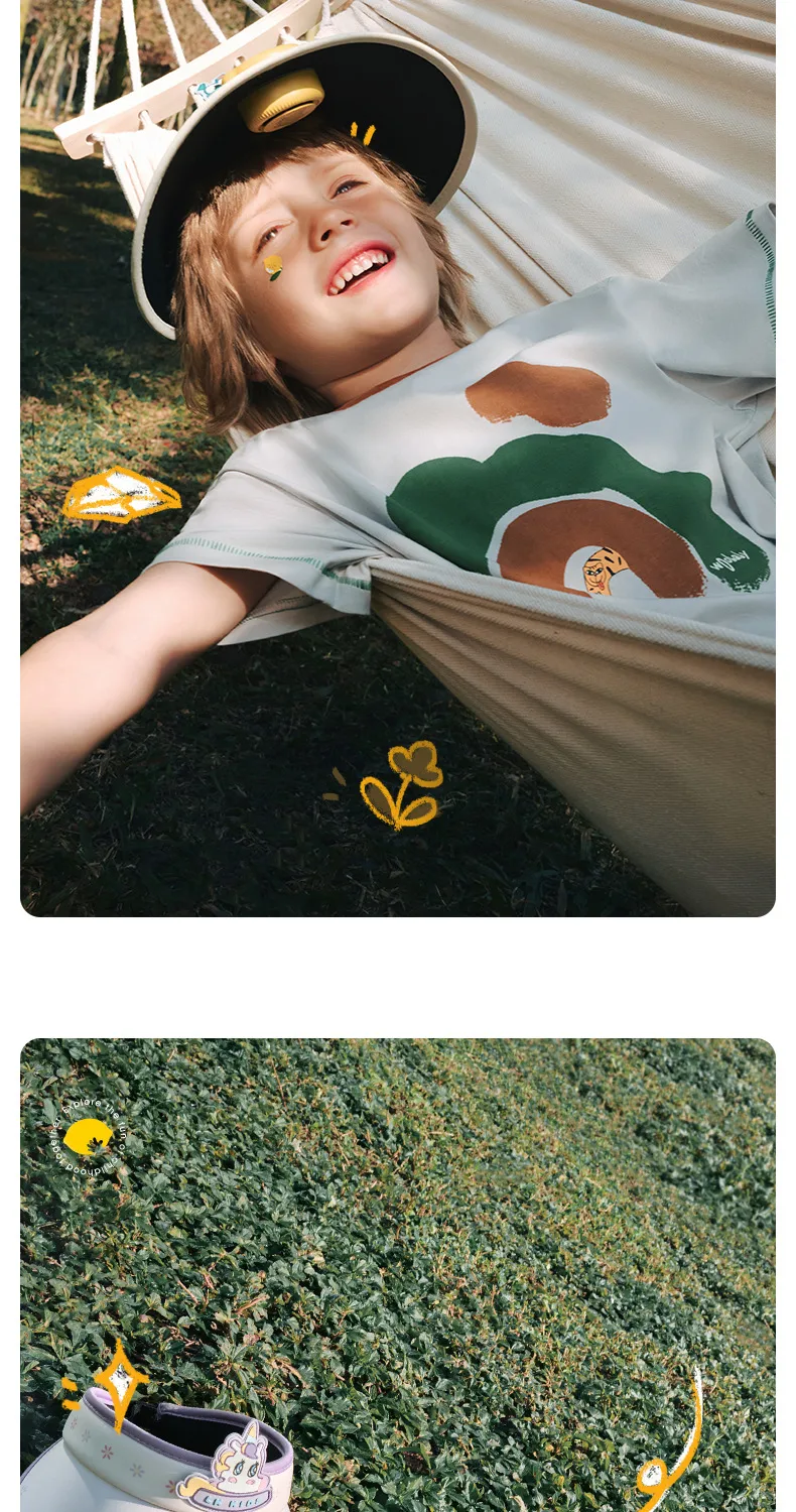 Lemon Baby Children Sun Hat Fan Hat Boys And Girls Sun Hat Summer Empty Top Big Brim Sun Hat display picture 15