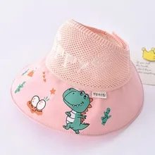 Children's Sunshade Hat Summer Thin Boys And Girls Cartoon Bear Sunscreen Straw Hat Baby Travel Breathable Sun Hat display picture 11