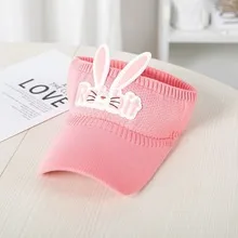 Children's Sunshade Hat Summer Thin Boys And Girls Cartoon Bear Sunscreen Straw Hat Baby Travel Breathable Sun Hat display picture 24