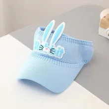 Children's Sunshade Hat Summer Thin Boys And Girls Cartoon Bear Sunscreen Straw Hat Baby Travel Breathable Sun Hat display picture 25