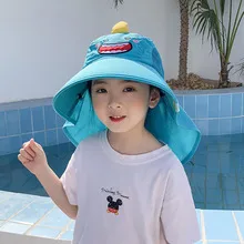 Children's Sunshade Hat Summer Thin Boys And Girls Cartoon Bear Sunscreen Straw Hat Baby Travel Breathable Sun Hat display picture 42