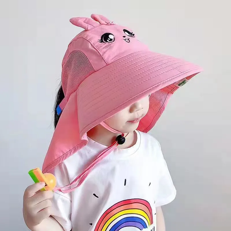 Children's Sun Hat Women's Summer Sun Hat Boys Sun Hat UV Protection Fisherman Hat Thin Breathable Sun Protection display picture 5