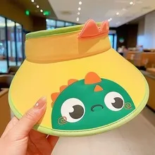 Children's Sunshade Hat Summer Thin Boys And Girls Cartoon Bear Sunscreen Straw Hat Baby Travel Breathable Sun Hat display picture 45