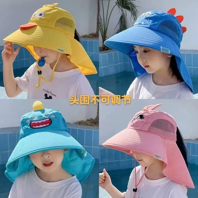Children's Sun Hat Women's Summer Sun Hat Boys Sun Hat UV Protection Fisherman Hat Thin Breathable Sun Protection display picture 1