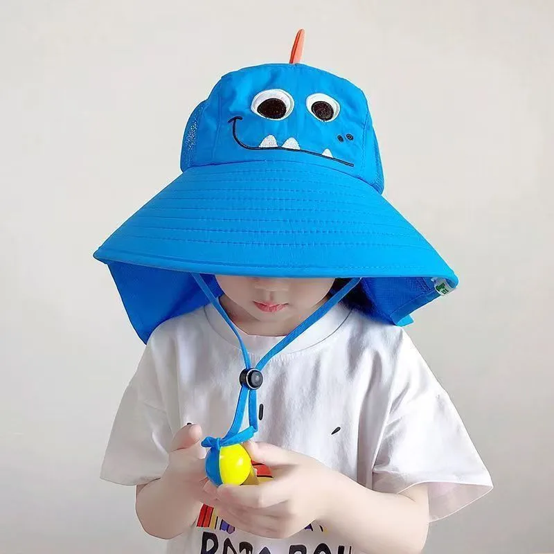Children's Sun Hat Women's Summer Sun Hat Boys Sun Hat UV Protection Fisherman Hat Thin Breathable Sun Protection display picture 3