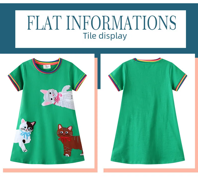 J-style Ump Fashion Knitted Girls' Children's Lianyi Princess Skirt  For Girls' Short-sleeved Dress display picture 3