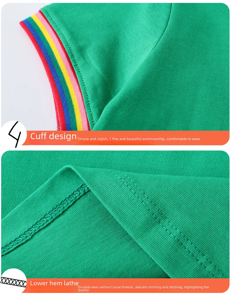J-style Ump Fashion Knitted Girls' Children's Lianyi Princess Skirt  For Girls' Short-sleeved Dress display picture 6