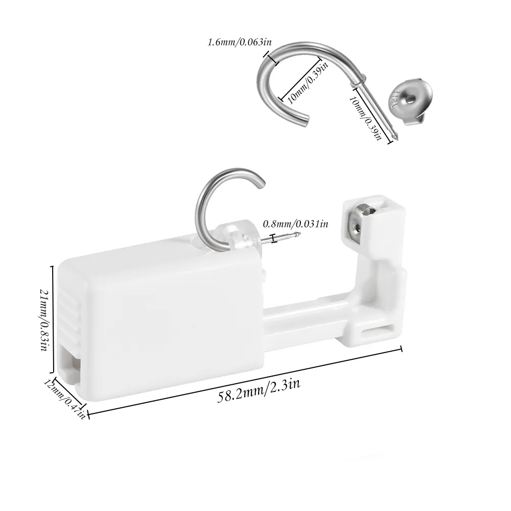 Hip-Hop Streetwear C Shape 316 Stainless Steel  Acrylic Plating 24K Gold Plated Ear Puncher display picture 3