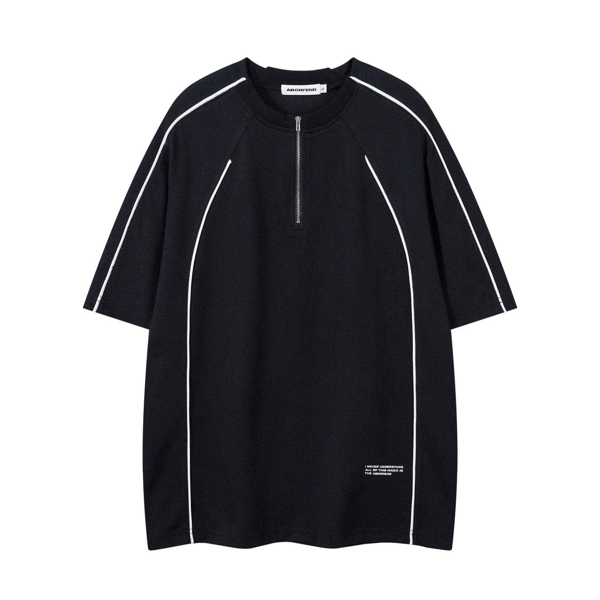 Jiayiku Men's  Summer New American Retro Functional Fashion Brand Embedded Design Short-sleeved T-shirt For Men display picture 3
