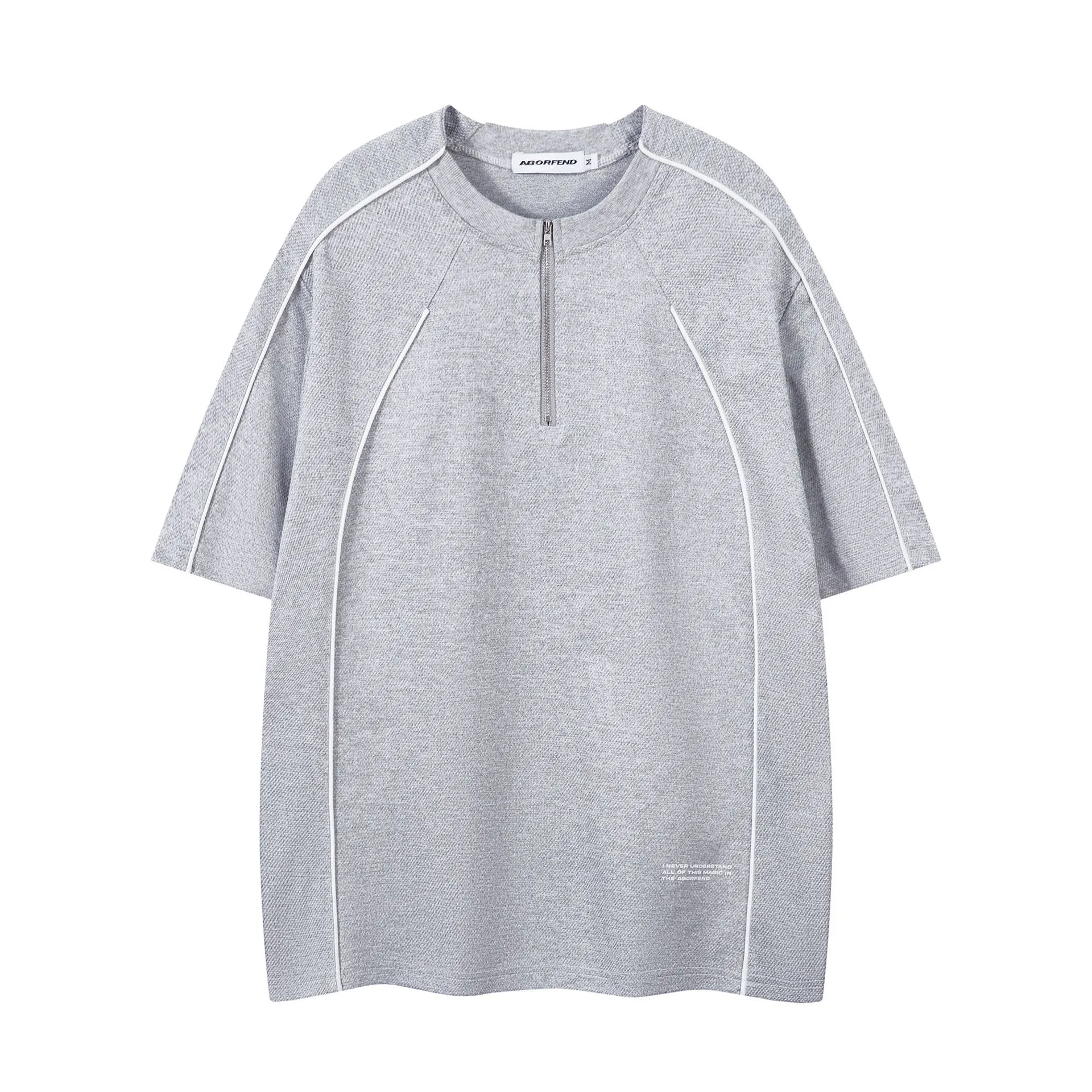 Jiayiku Men's  Summer New American Retro Functional Fashion Brand Embedded Design Short-sleeved T-shirt For Men display picture 5