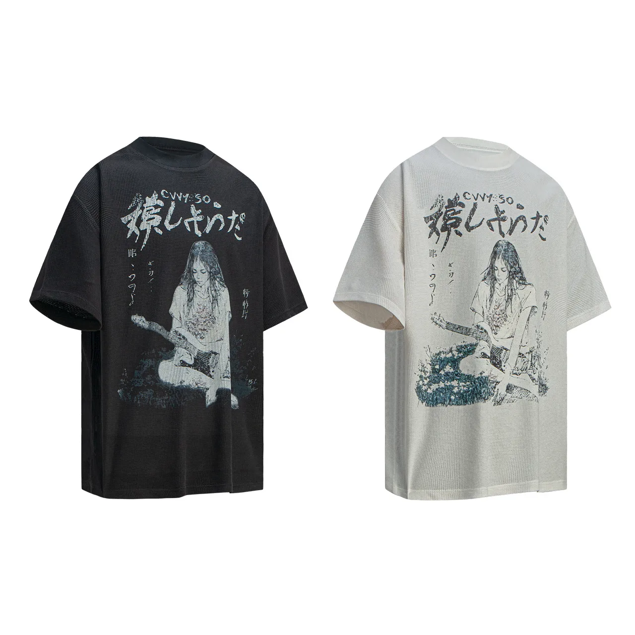 Jiayiku Men's Clothing  Summer American Street Fashion Brand Washed Tee T-shirt Dark Style Character T-shirt Short Sleeve display picture 11