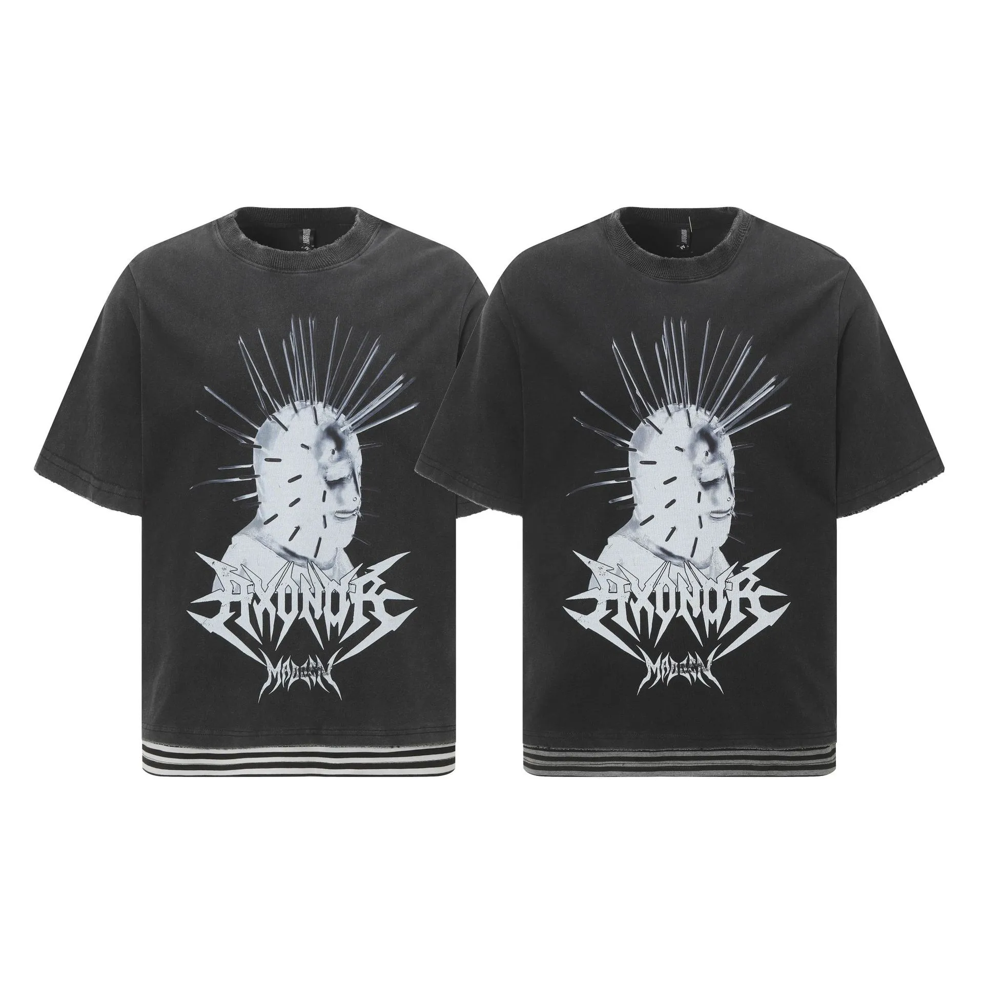 Jiayiku Men's Clothing  Summer American Street Hip Hop Fashion Brand Tee T-shirt Diablo Punk T-shirt Short Sleeve display picture 2