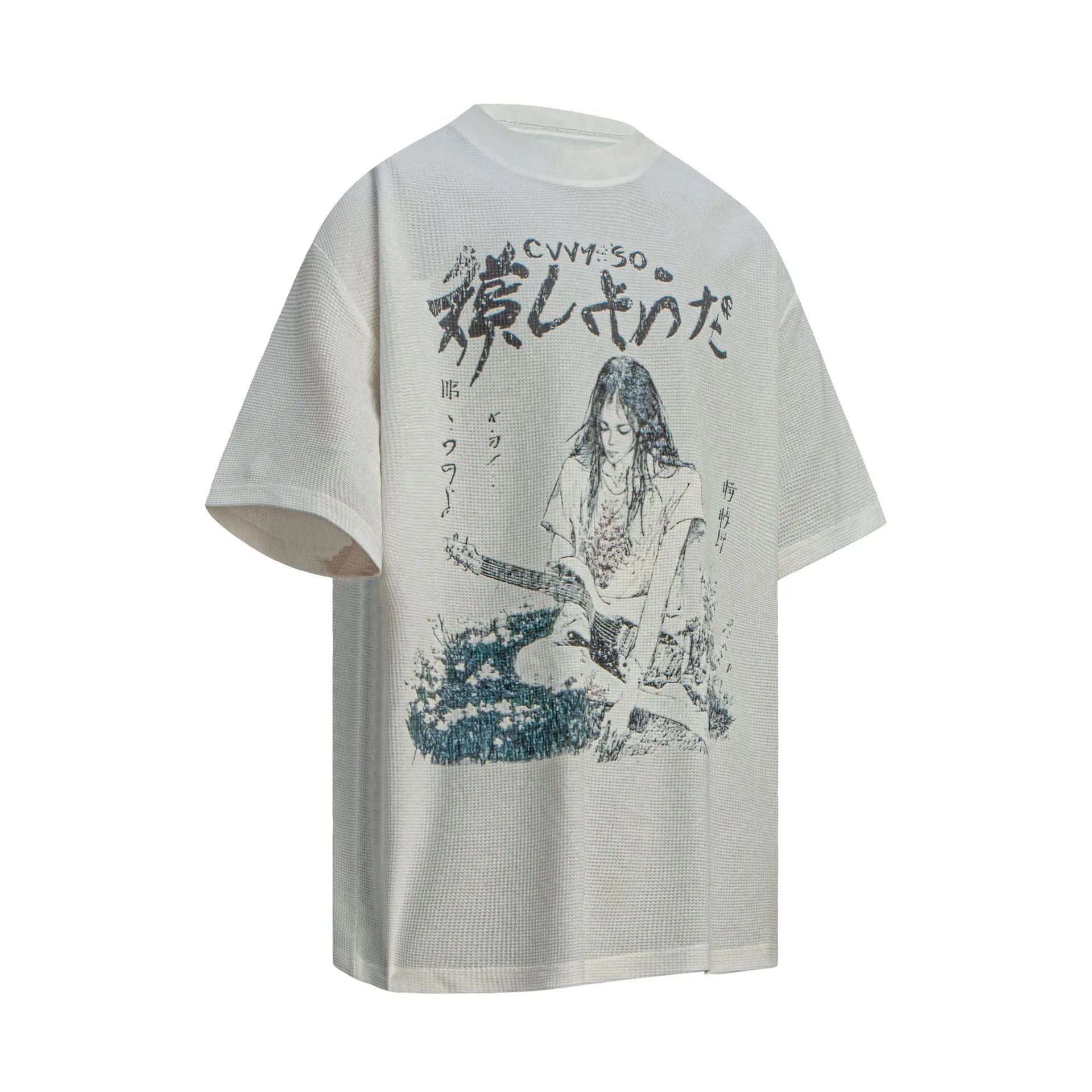 Jiayiku Men's Clothing  Summer American Street Fashion Brand Washed Tee T-shirt Dark Style Character T-shirt Short Sleeve display picture 5