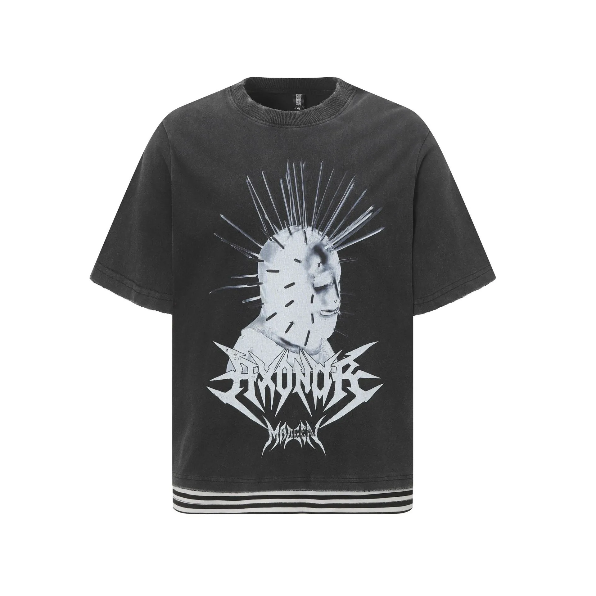 Jiayiku Men's Clothing  Summer American Street Hip Hop Fashion Brand Tee T-shirt Diablo Punk T-shirt Short Sleeve display picture 3