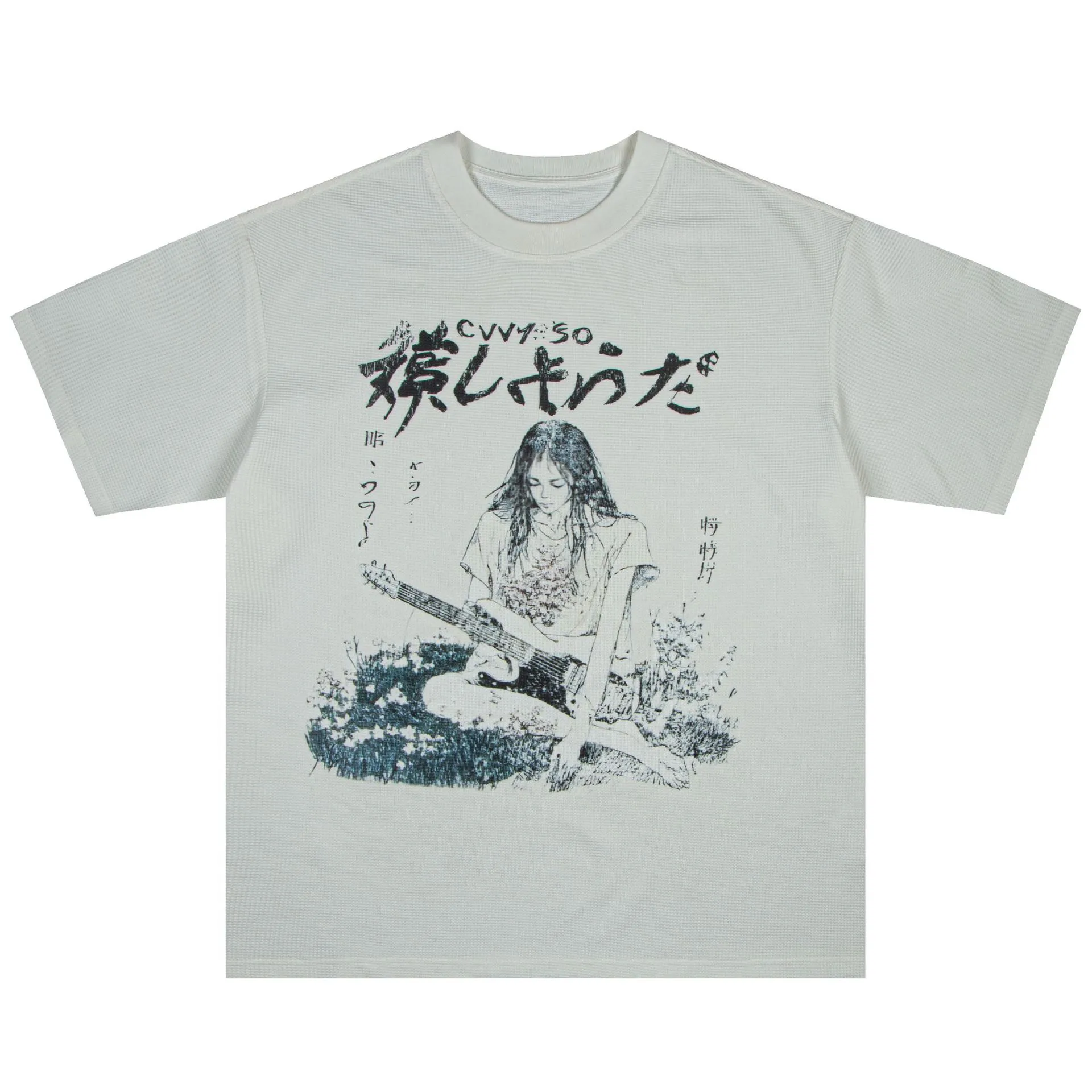 Jiayiku Men's Clothing  Summer American Street Fashion Brand Washed Tee T-shirt Dark Style Character T-shirt Short Sleeve display picture 14