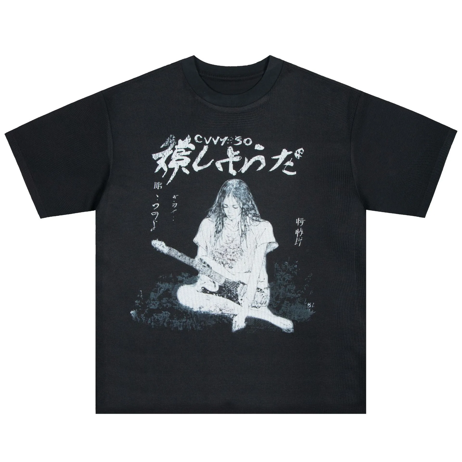 Jiayiku Men's Clothing  Summer American Street Fashion Brand Washed Tee T-shirt Dark Style Character T-shirt Short Sleeve display picture 16