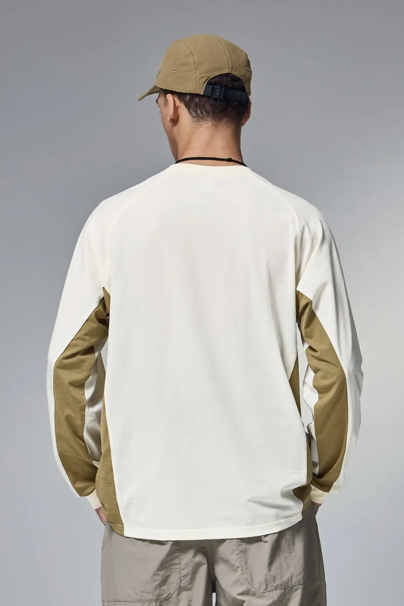 ABS Clothing | Hydrogen Plain Long Sleeve  Autumn And Winter New Tide Brand 150g Lightweight Color Matching Quick-drying T-shirt display picture 6