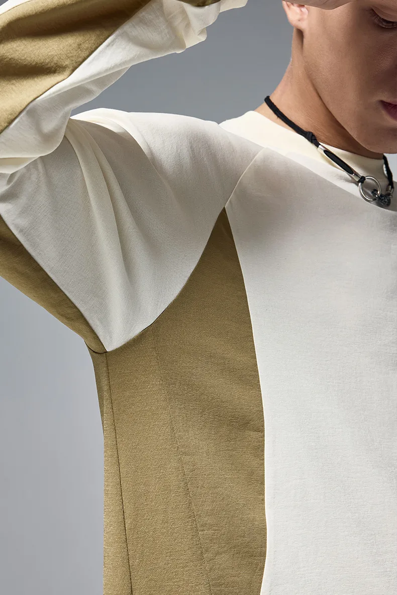 ABS Clothing | Hydrogen Plain Long Sleeve  Autumn And Winter New Tide Brand 150g Lightweight Color Matching Quick-drying T-shirt display picture 8