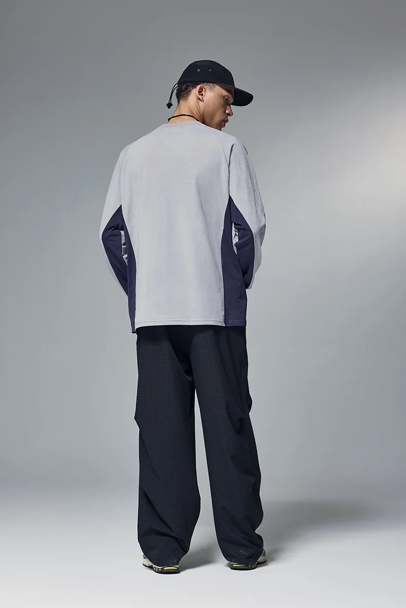 ABS Clothing | Hydrogen Plain Long Sleeve  Autumn And Winter New Tide Brand 150g Lightweight Color Matching Quick-drying T-shirt display picture 14