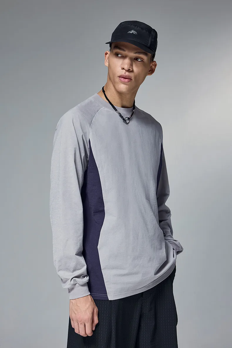 ABS Clothing | Hydrogen Plain Long Sleeve  Autumn And Winter New Tide Brand 150g Lightweight Color Matching Quick-drying T-shirt display picture 16