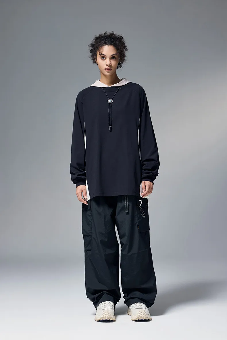 ABS Clothing | Hydrogen Plain Long Sleeve  Autumn And Winter New Tide Brand 150g Lightweight Color Matching Quick-drying T-shirt display picture 19
