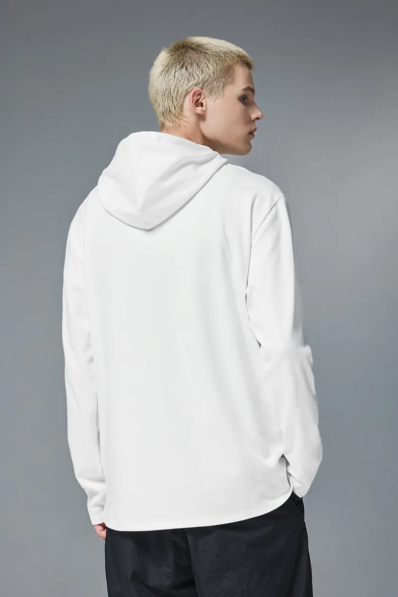 ABS Clothing | Double-sided Velvet Hat Base Vests  Autumn And Winter New Sports Outdoor Cordless Hooded Long Sleeve T display picture 8