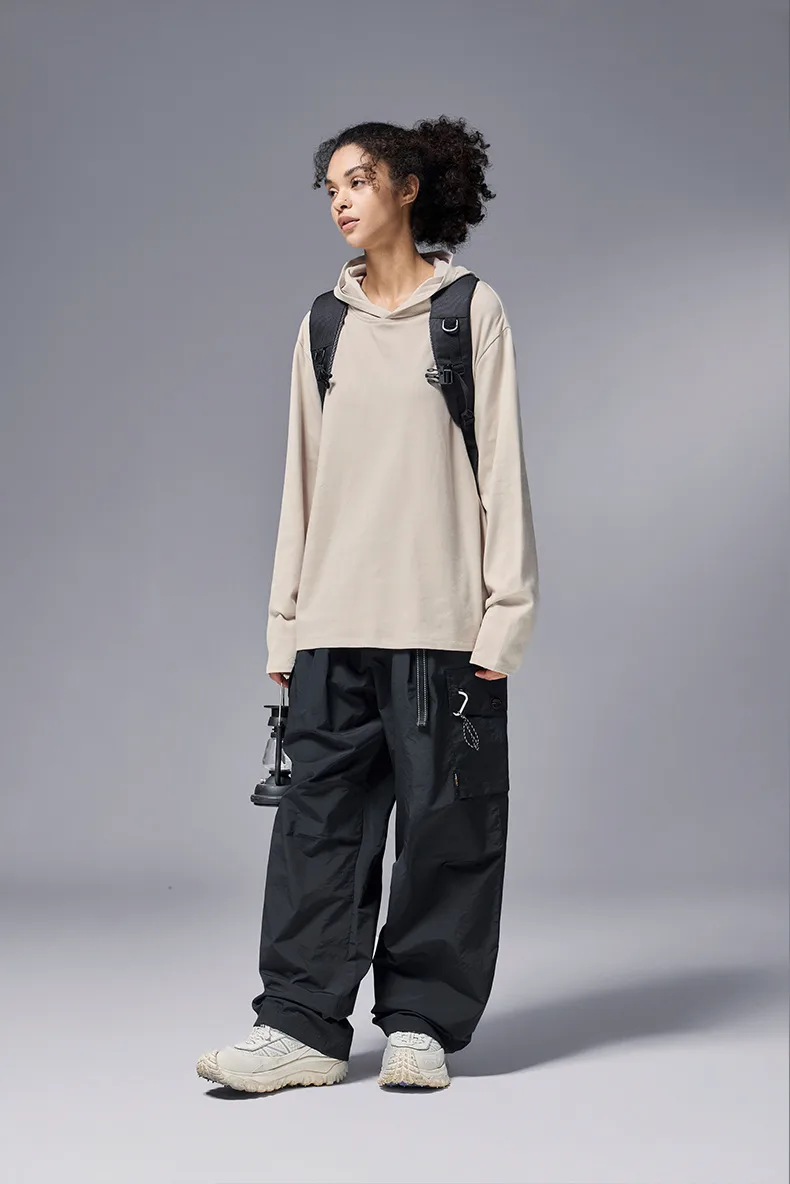 ABS Clothing | Double-sided Velvet Hat Base Vests  Autumn And Winter New Sports Outdoor Cordless Hooded Long Sleeve T display picture 10