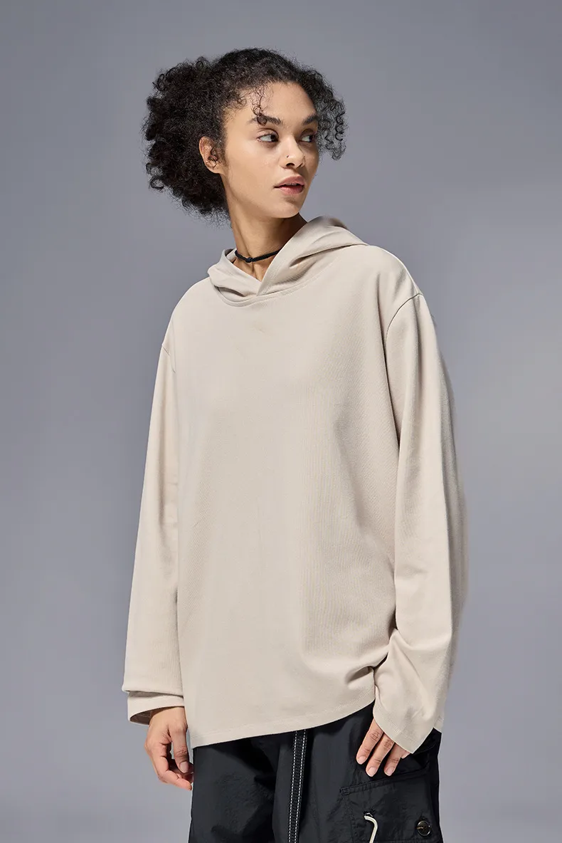 ABS Clothing | Double-sided Velvet Hat Base Vests  Autumn And Winter New Sports Outdoor Cordless Hooded Long Sleeve T display picture 13