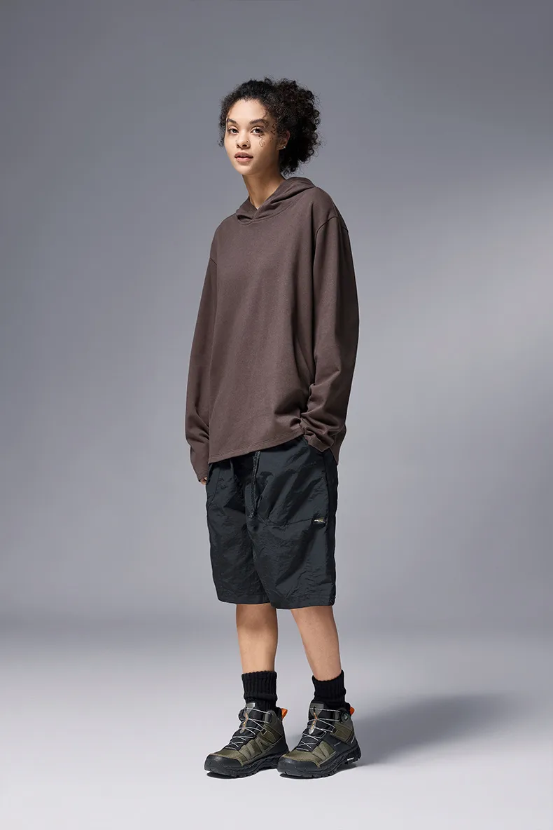 ABS Clothing | Double-sided Velvet Hat Base Vests  Autumn And Winter New Sports Outdoor Cordless Hooded Long Sleeve T display picture 23