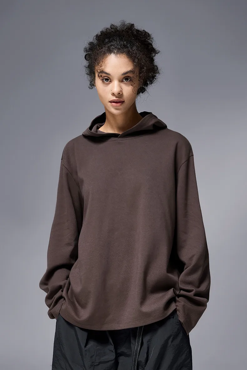 ABS Clothing | Double-sided Velvet Hat Base Vests  Autumn And Winter New Sports Outdoor Cordless Hooded Long Sleeve T display picture 24