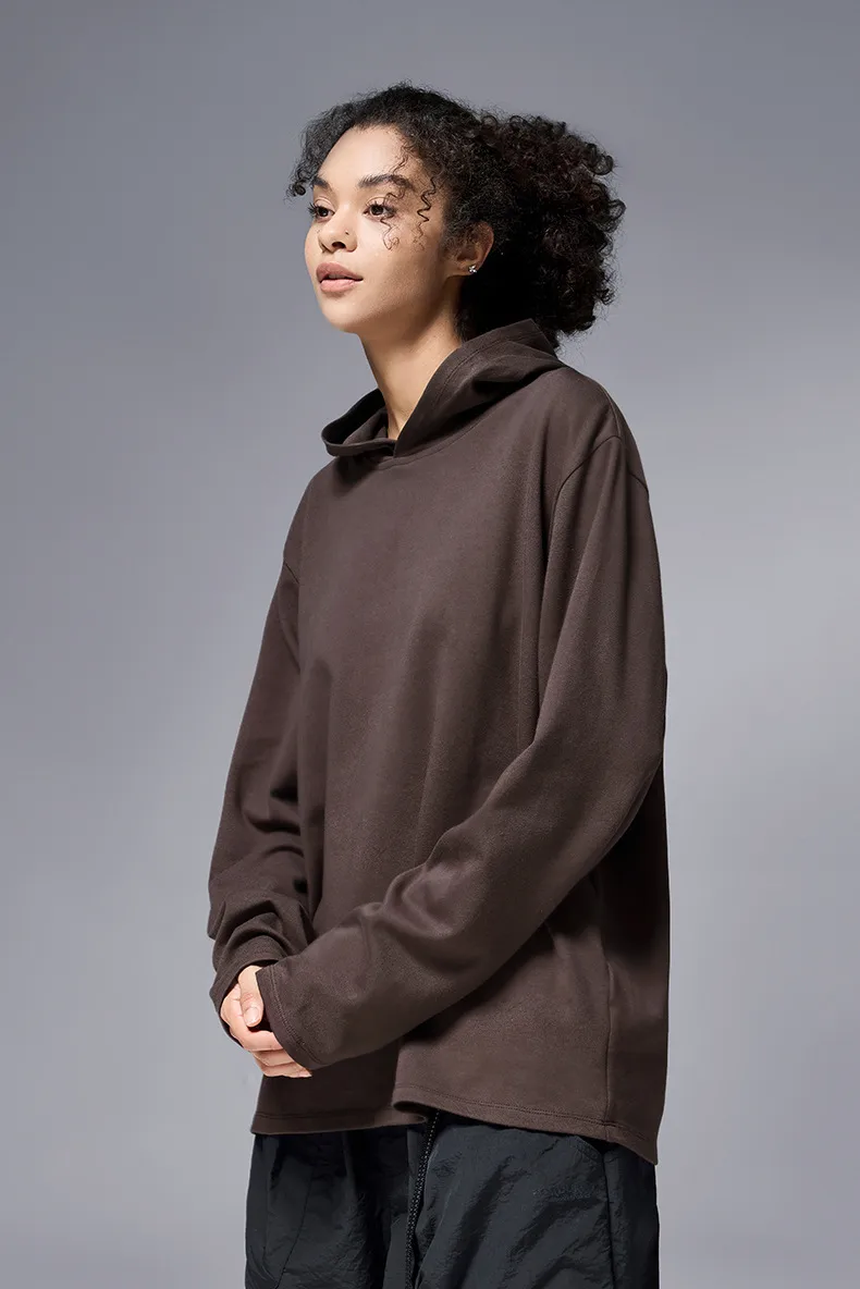 ABS Clothing | Double-sided Velvet Hat Base Vests  Autumn And Winter New Sports Outdoor Cordless Hooded Long Sleeve T display picture 25