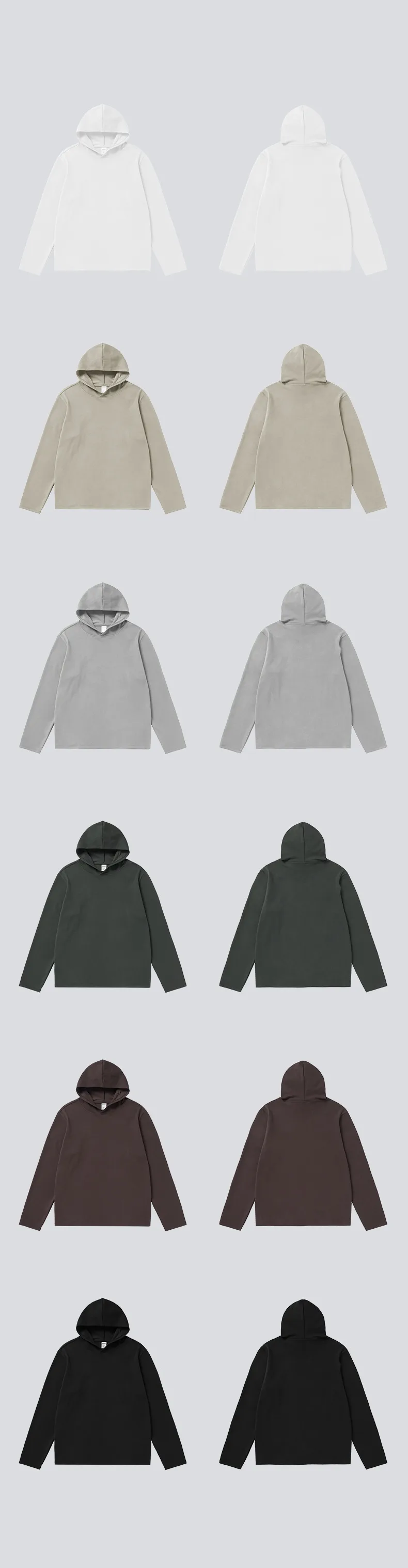 ABS Clothing | Double-sided Velvet Hat Base Vests  Autumn And Winter New Sports Outdoor Cordless Hooded Long Sleeve T display picture 32