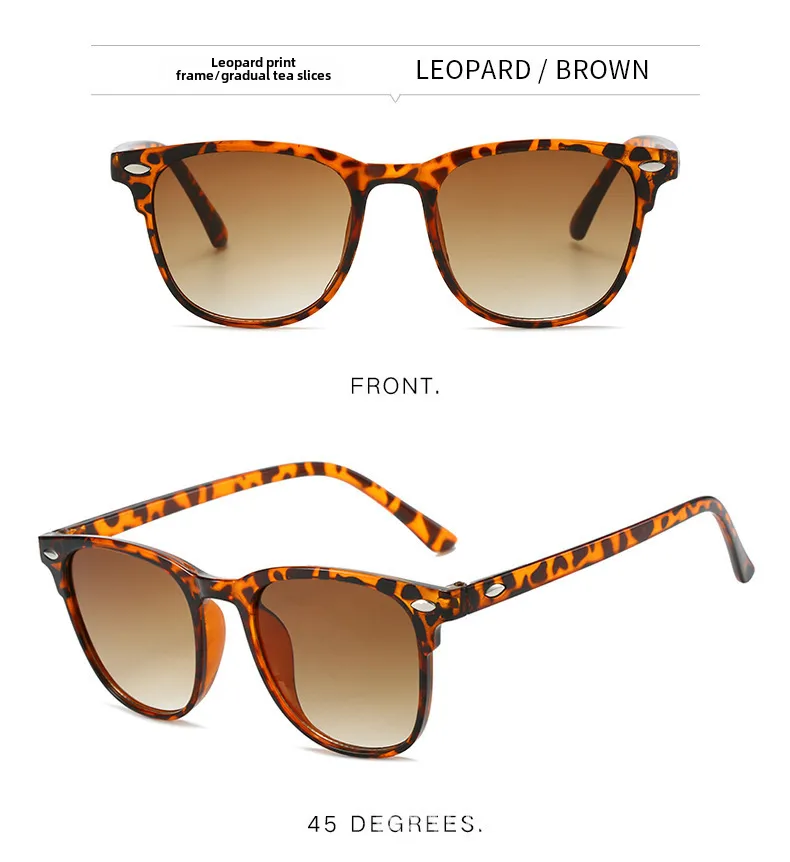 Explosive Midin Full Frame Retro Rice Nails Joker Sunglasses  Fashion Trend Slim Trend Sunglasses display picture 5