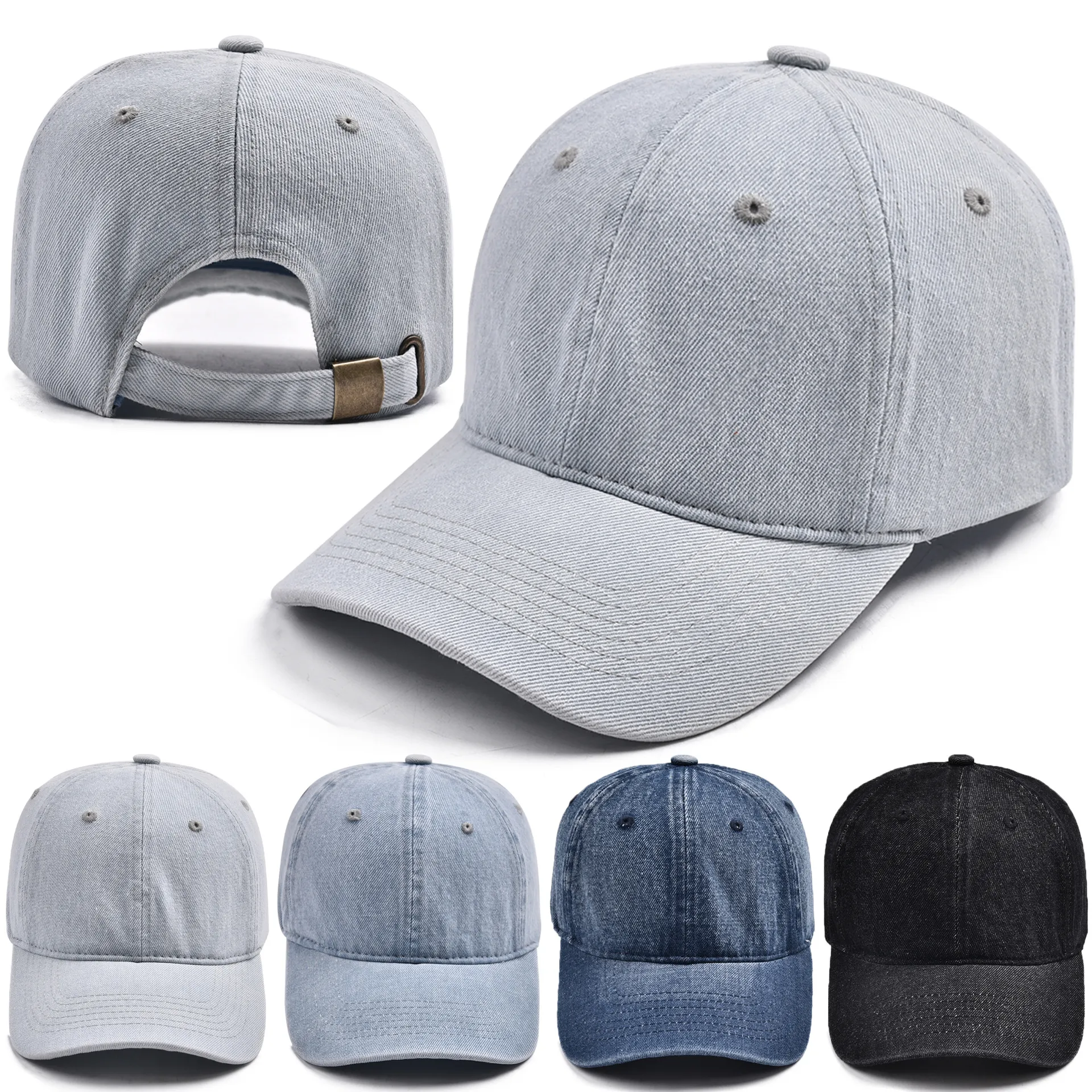 Women's Sport Style Solid Color Curved Eaves Baseball Cap display picture 5