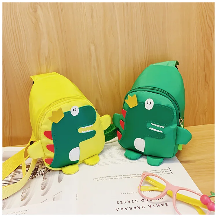 Children's Cartoon Chest Bag Cute Little Dinosaur Cartoon Crossbody Shoulder Bag Lightweight Fashion Change Fashion Waist Bag Wholesale display picture 1