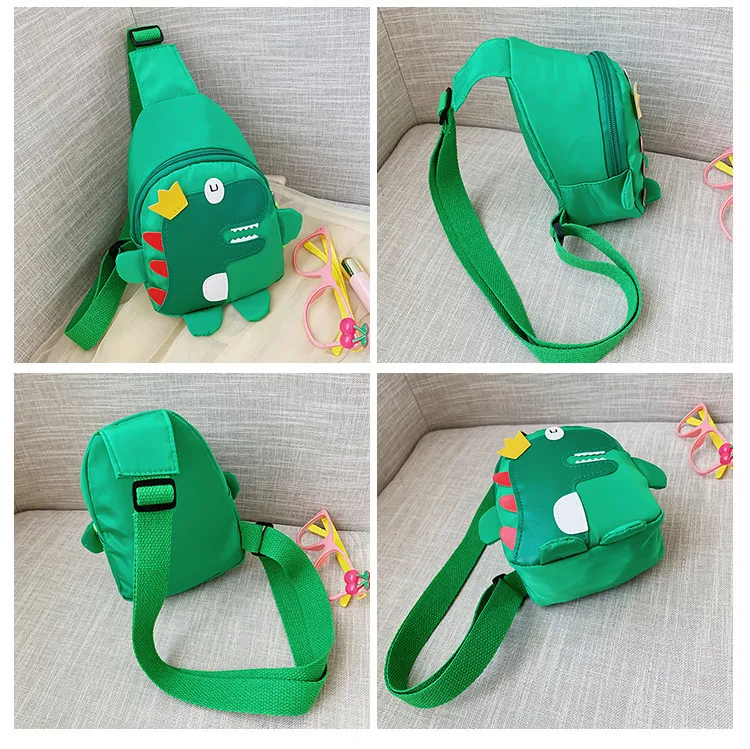Children's Cartoon Chest Bag Cute Little Dinosaur Cartoon Crossbody Shoulder Bag Lightweight Fashion Change Fashion Waist Bag Wholesale display picture 2