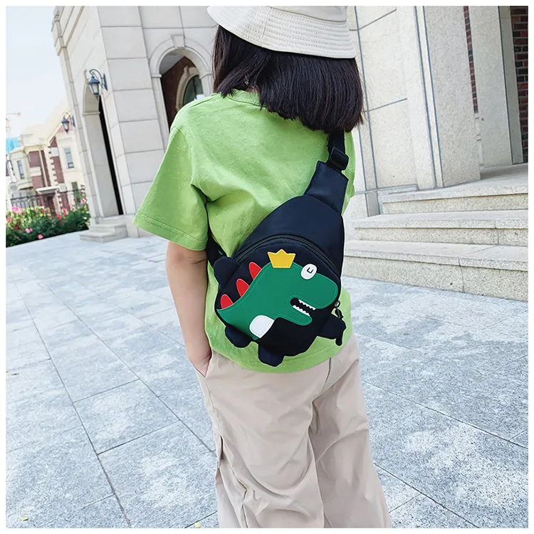 Children's Cartoon Chest Bag Cute Little Dinosaur Cartoon Crossbody Shoulder Bag Lightweight Fashion Change Fashion Waist Bag Wholesale display picture 11