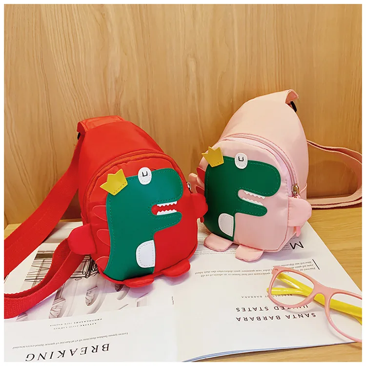 Children's Cartoon Chest Bag Cute Little Dinosaur Cartoon Crossbody Shoulder Bag Lightweight Fashion Change Fashion Waist Bag Wholesale display picture 13