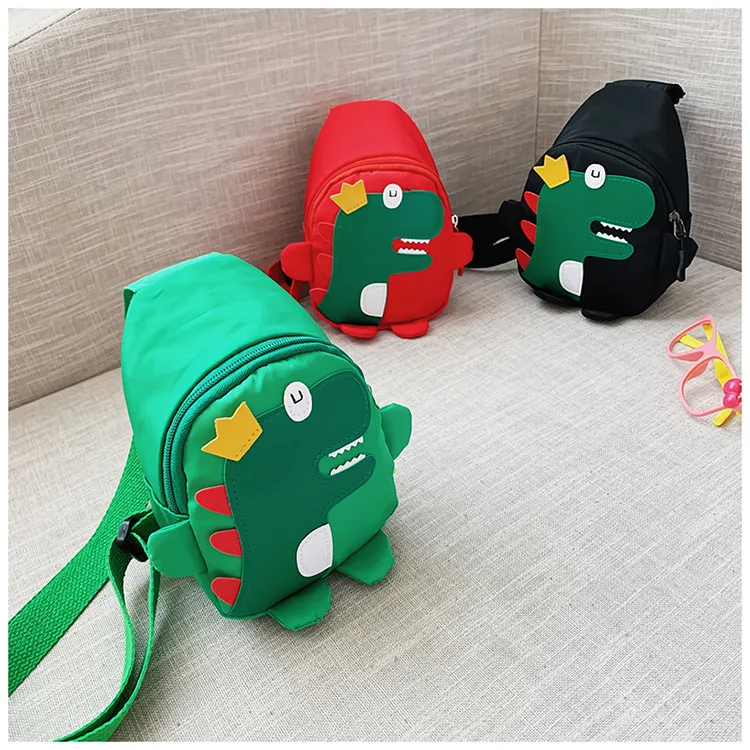 Children's Cartoon Chest Bag Cute Little Dinosaur Cartoon Crossbody Shoulder Bag Lightweight Fashion Change Fashion Waist Bag Wholesale display picture 14