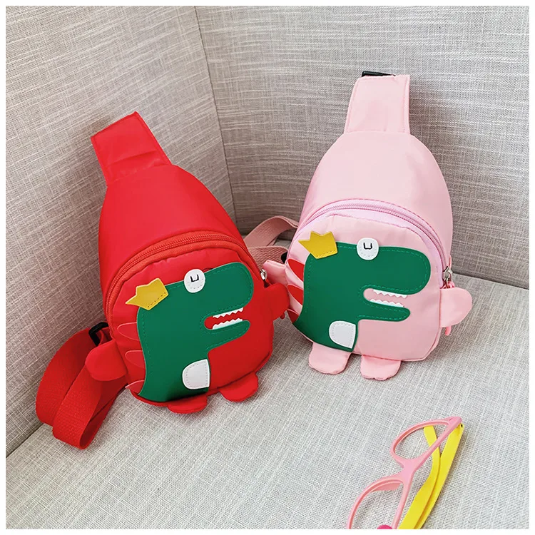 Children's Cartoon Chest Bag Cute Little Dinosaur Cartoon Crossbody Shoulder Bag Lightweight Fashion Change Fashion Waist Bag Wholesale display picture 15