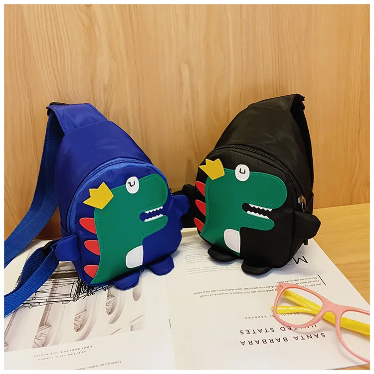 Children's Cartoon Chest Bag Cute Little Dinosaur Cartoon Crossbody Shoulder Bag Lightweight Fashion Change Fashion Waist Bag Wholesale display picture 16
